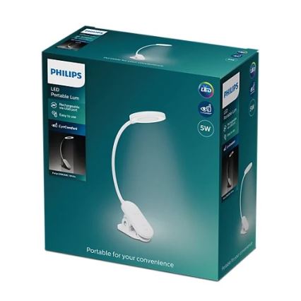 Philips - LED Stmievateľná lampa s klipom LED/5W/5V CRI 90