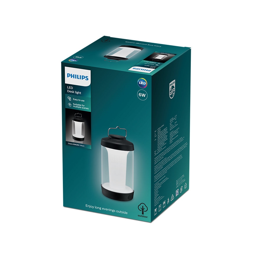 Philips - LED  Stmievateľná prenosná lampa CICERO LED/6W/5V IP54