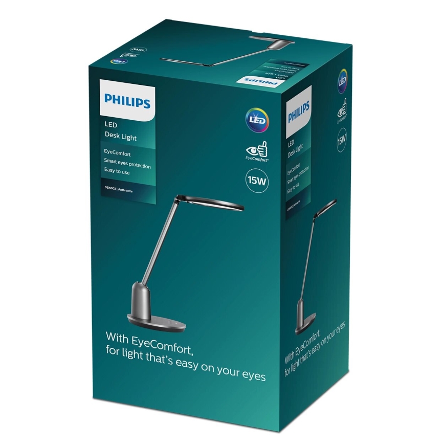 Philips - LED Stmievateľná dotyková stolná lampa EINSTEIN SCENE SWITCH LED/15W/230V 2800/4000/5100K CRI94