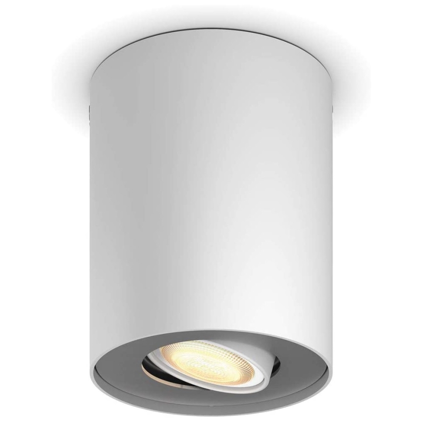 Philips - LED Stmievateľné bodové svietidlo Hue PILLAR 1xGU10/4,2W/230V 2200-6500K + diaľkové ovládanie biela