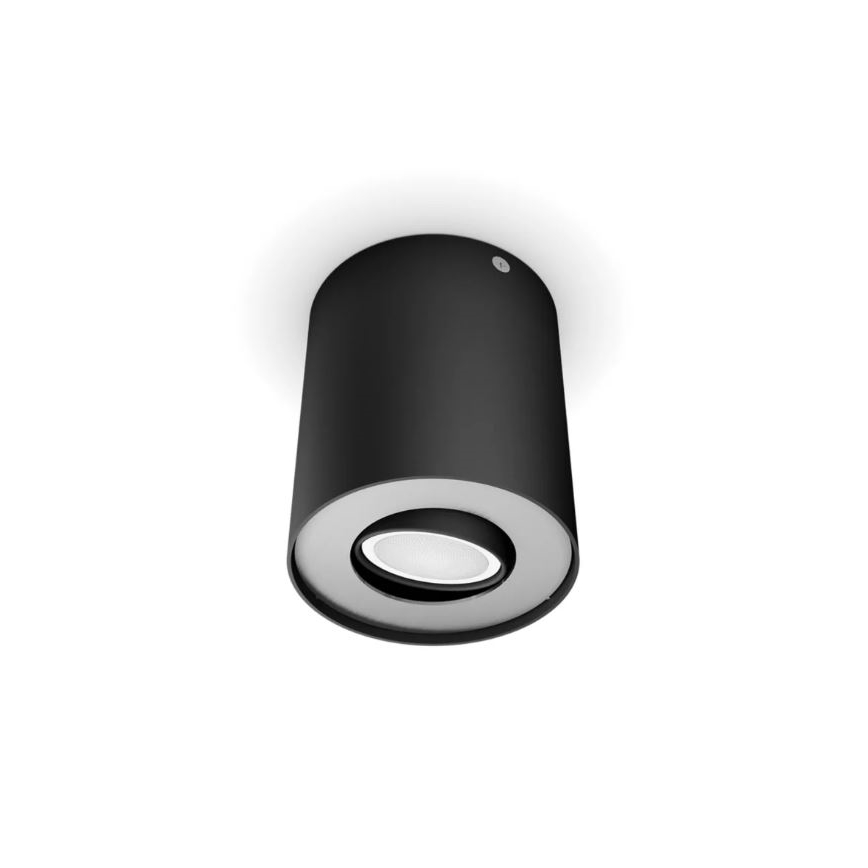 Philips - LED Stmievateľné bodové svietidlo Hue PILLAR 1xGU10/4,2W/230V 2200-6500K + diaľkové ovládanie čierna