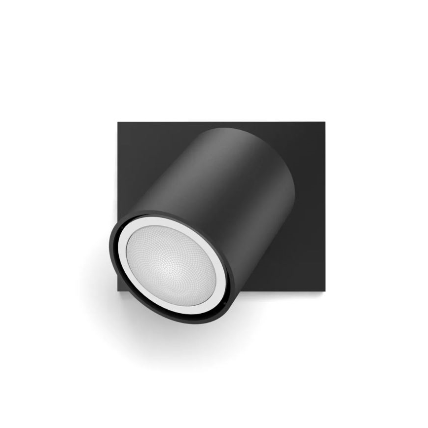 Philips - LED Stmievateľné bodové svietidlo Hue RUNNER 1xGU10/4,2W/230V 2200-6500K + diaľkové ovládanie čierna
