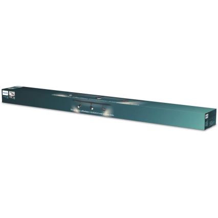Philips - stmievateľné LED RGBW bodové svietidlo v lištovom systéme EASYLINK HUE 3xGU10/4,7W/230V 2200-6500K 1m čierne