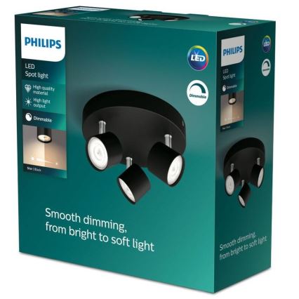 Philips - LED Stmievateľné bodové svietidlo 3xLED/4,5W/230V