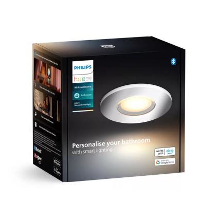 Philips - LED Stmievateľné kúpeľňové podhľadové svietidlo Hue ADORE BATHROOM 1xGU10/4,2W/230V 2200-6500K IP44