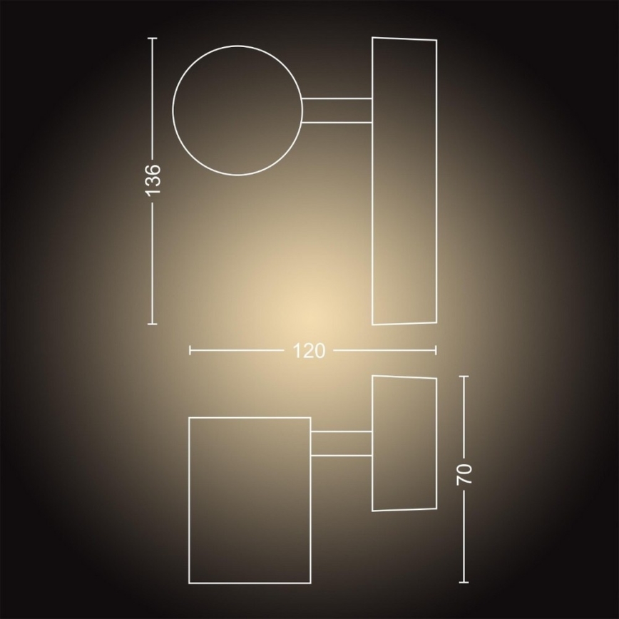 Philips - LED Stmievateľné kúpeľňové svietidlo Hue ADORE 1xGU10/5W/230V IP44 + diaľkové ovládanie