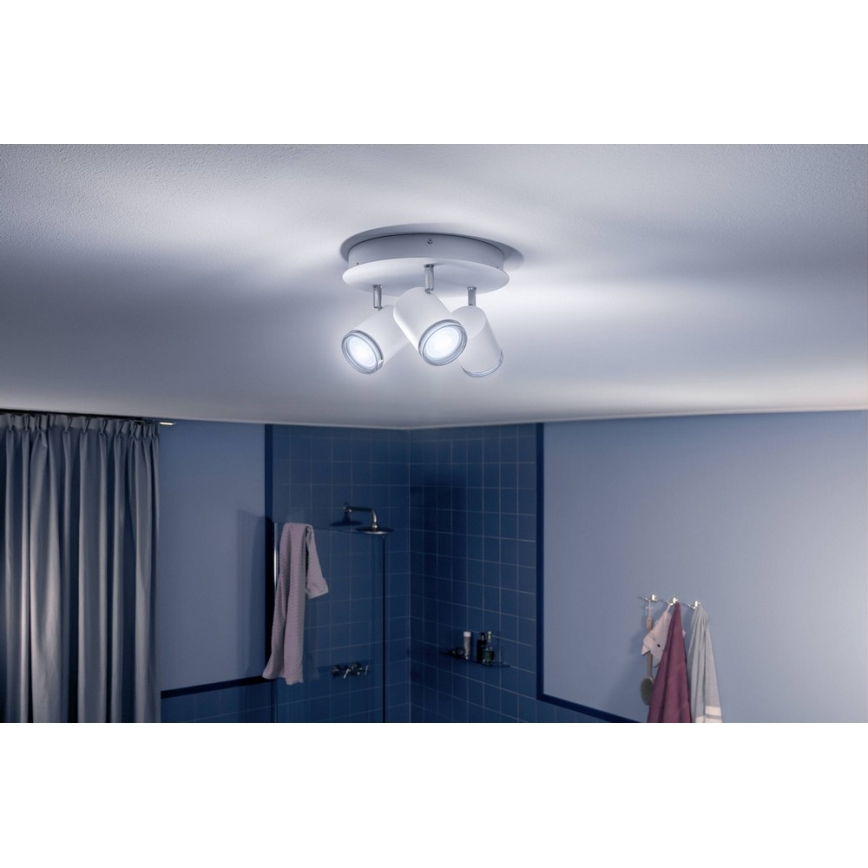 Philips - LED Stmievateľné kúpeľňové svietidlo Hue ADORE 3xGU10/5W/230V IP44 + diaľkové ovládanie