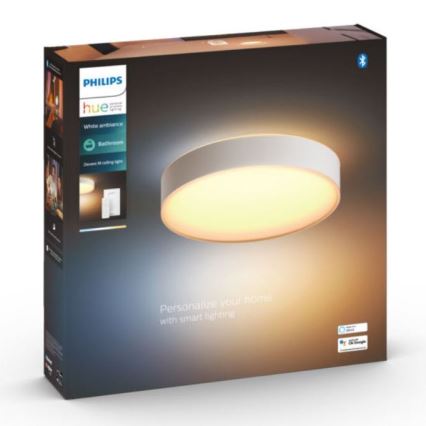 Philips - Stmievateľné kúpelňové svietidlo Hue DEVERE LED/19,2W/230V IP44 pr. 381 mm 2200-6500K + diaľkové ovládanie