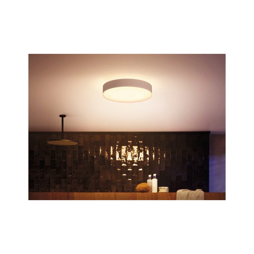 Philips - LED Stmievateľné kúpelňové svietidlo Hue DEVERE LED/33,5W/230V IP44 pr. 425 mm 2200-6500K + diaľkové ovládanie