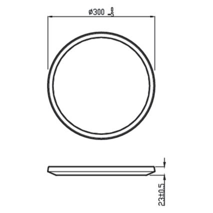 Philips - LED Stmievateľné kúpeľňové stropné svietidlo SCENE SWITCH LED/18W/230V IP44 2700K