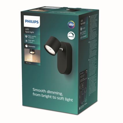 Philips - LED Stmievateľné nástenné bodové svietidlo LED/4,5W/230V