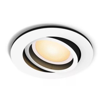 Philips - LED Stmievateľné podhľadové svietidlo Hue MILLISKIN 1xGU10/4,2W/230V 2200-6500K biela