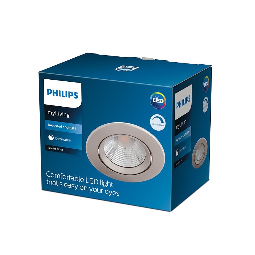 Philips - LED Stmievateľné podhľadové svietidlo LED/5,5W/230V