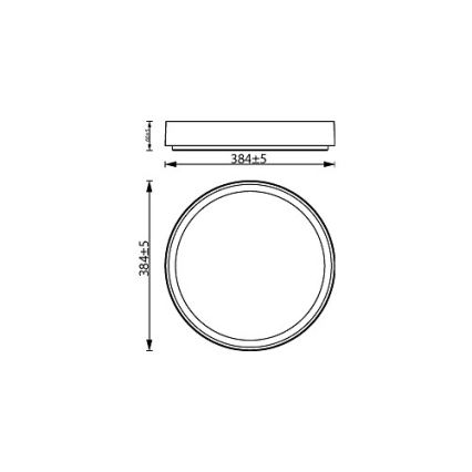 Philips - LED Stmievateľné stropné svietidlo HANNO LED/24W/230V 2700K biela
