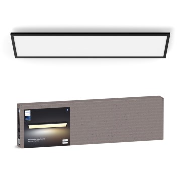 Philips - LED Stmievateľné stropné svietidlo Hue AURELLE LED/39W/230V 2200-6500K 120x30 cm čierna