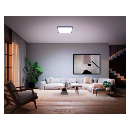 Philips - stmievateľné LED stropné svietidlo Hue AURELLE LED/39W/230V 2200-6500K 60x60 cm čierne