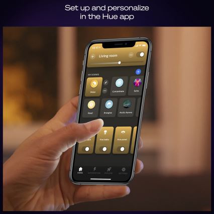 Philips - stmievateľné LED stropné svietidlo Hue AURELLE LED/39W/230V 2200-6500K 60x60 cm čierne