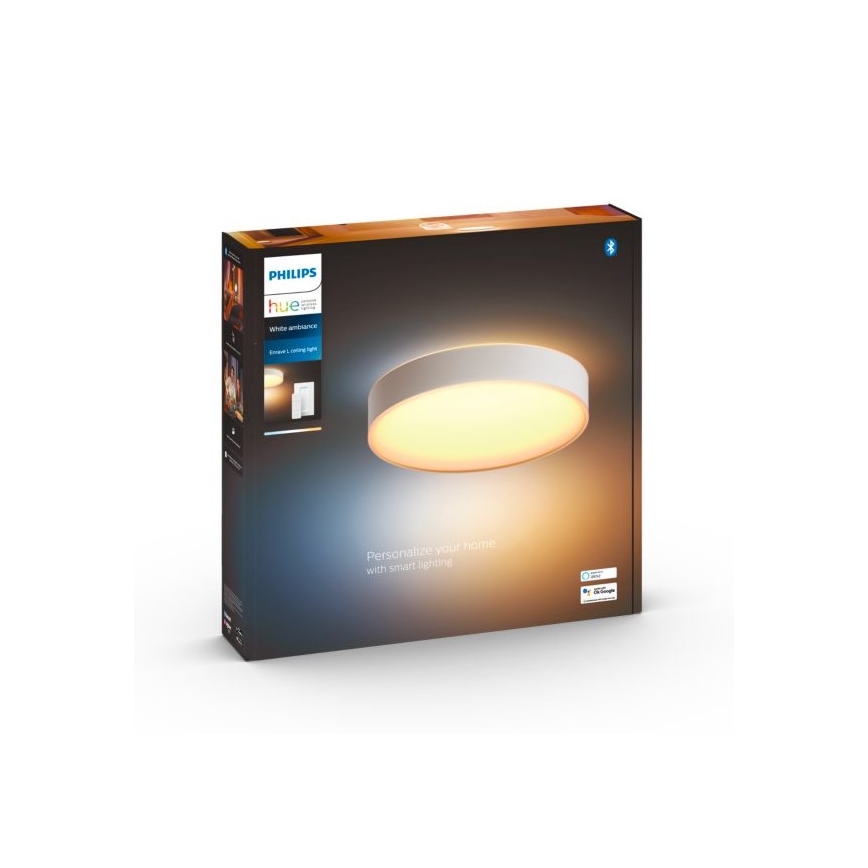 Philips - LED Stmievateľné stropné svietidlo Hue LED/33,5W/230V 2200-6500K pr. 425 mm biela + diaľkové ovládanie