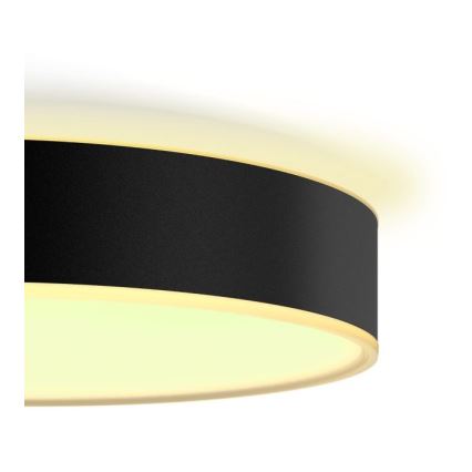 Philips - stmievateľné LED stropné svietidlo Hue LED/33,5W/230V 2200-6500K pr. 425 mm čierne + diaľkové ovládanie