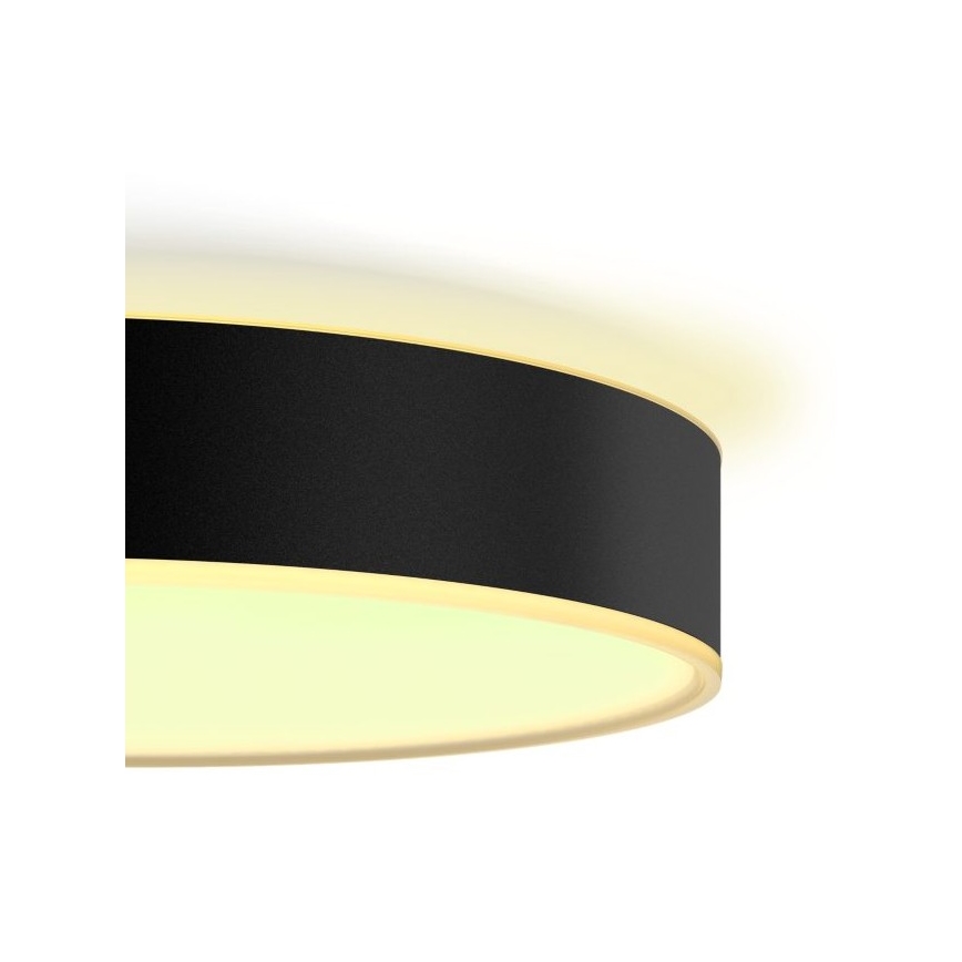 Philips - LED Stmievateľné stropné svietidlo Hue LED/33,5W/230V 2200-6500K pr. 425 mm čierna + diaľkové ovládanie