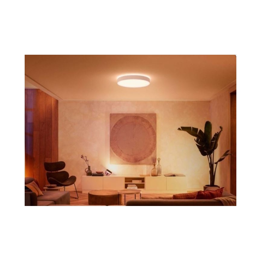 Philips - LED Stmievateľné stropné svietidlo Hue LED/48W/230V 2200-6500K pr. 551 mm biela + diaľkové ovládanie