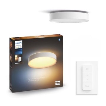 Philips - LED Stmievateľné stropné svietidlo Hue LED/33,5W/230V 2200-6500K pr. 425 mm biela + diaľkové ovládanie