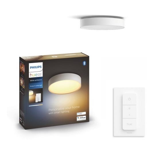 Philips - LED Stmievateľné stropné svietidlo Hue LED/9,6W/230V 2200–6500K pr. 261 mm biela + diaľkové ovládanie