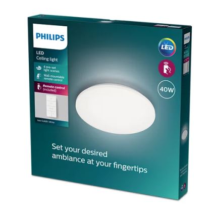 Philips - LED Stmievateľné stropné svietidlo LED/40W/230V 2700-6500K + diaľkové ovládanie