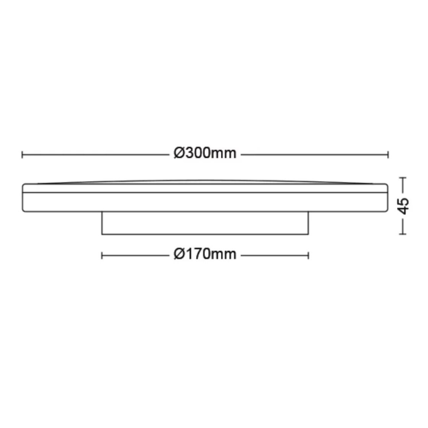 Philips - LED Stmievateľné stropné svietidlo SCENE SWITCH LED/18W/230V pr. 30 cm 2700K biela