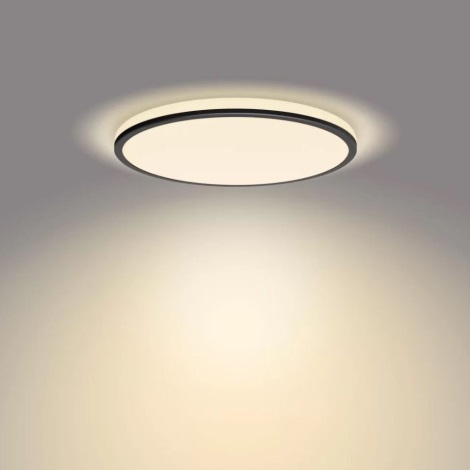 Philips - LED Stmievateľné stropné svietidlo SCENE SWITCH LED/18W/230V pr. 30 cm 2700K čierna