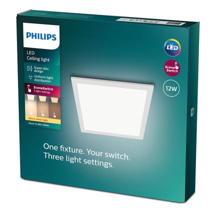 Philips - LED Stmievateľné stropné svietidlo SCENE SWITCH LED/12W/230V 2700K