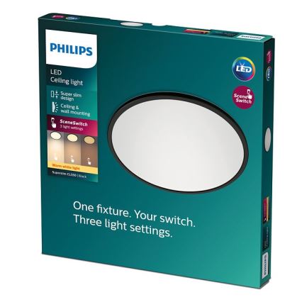 Philips - LED Stmievateľné stropné svietidlo SUPERSLIM CL550 LED/15W/230V