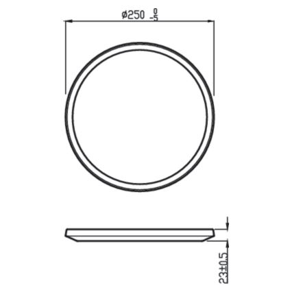 Philips - LED Stmievateľné stropné svietidlo SUPERSLIM CL550 LED/15W/230V