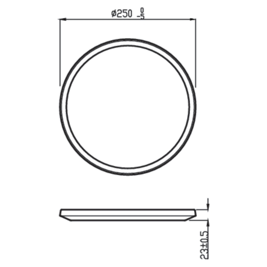 Philips - LED Stmievateľné stropné svietidlo SUPERSLIM CL550 LED/15W/230V