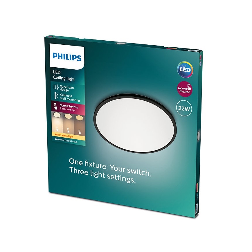Philips - LED Stmievateľné stropné svietidlo SCENE SWITCH LED/22W/230V