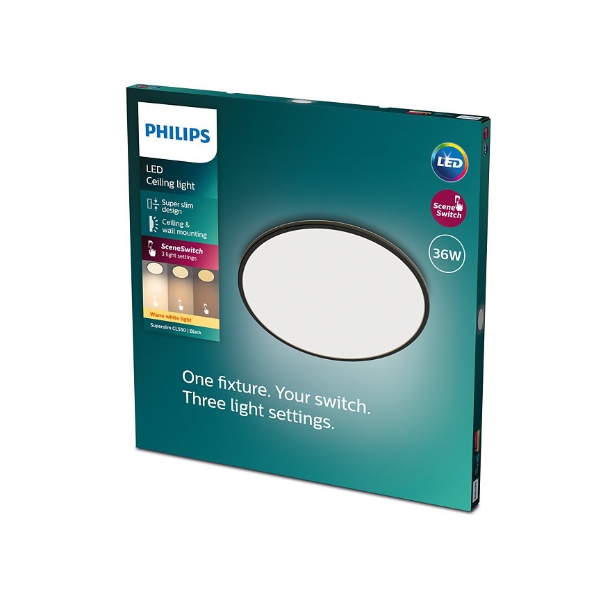 Philips - LED Stmievateľné stropné svietidlo SCENE SWITCH LED/36W/230V