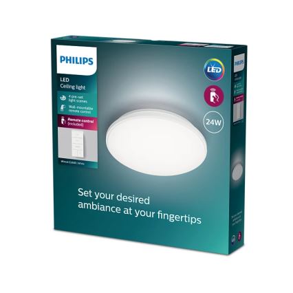 Philips - LED Stmievateľné stropné svietidlo LED/24W/230V 2700-6500K + diaľkové ovládanie