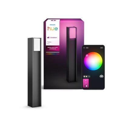 Philips - LED stmievateľné vonkajšie svietidlo Hue TURACO 1xE27/8,1W/230V 80 cm IP44
