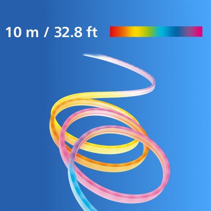 Philips - LED RGBIC Stmievateľný pás SMART NEON FLEX 10m LED/45W/230V 2700-6500K Wi-Fi