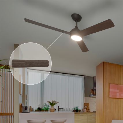 Philips - LED Stmievateľný stropný ventilátor CIVX LED/24W/230V + diaľkové ovládanie
