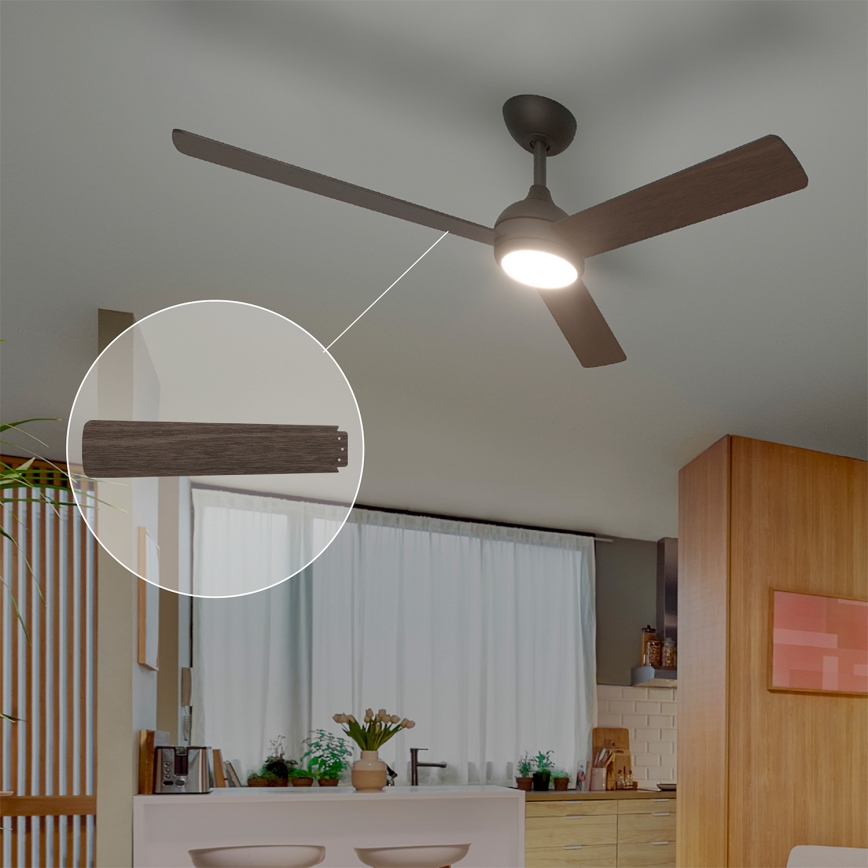 Philips - LED Stmievateľný stropný ventilátor CIVX LED/24W/230V + diaľkové ovládanie