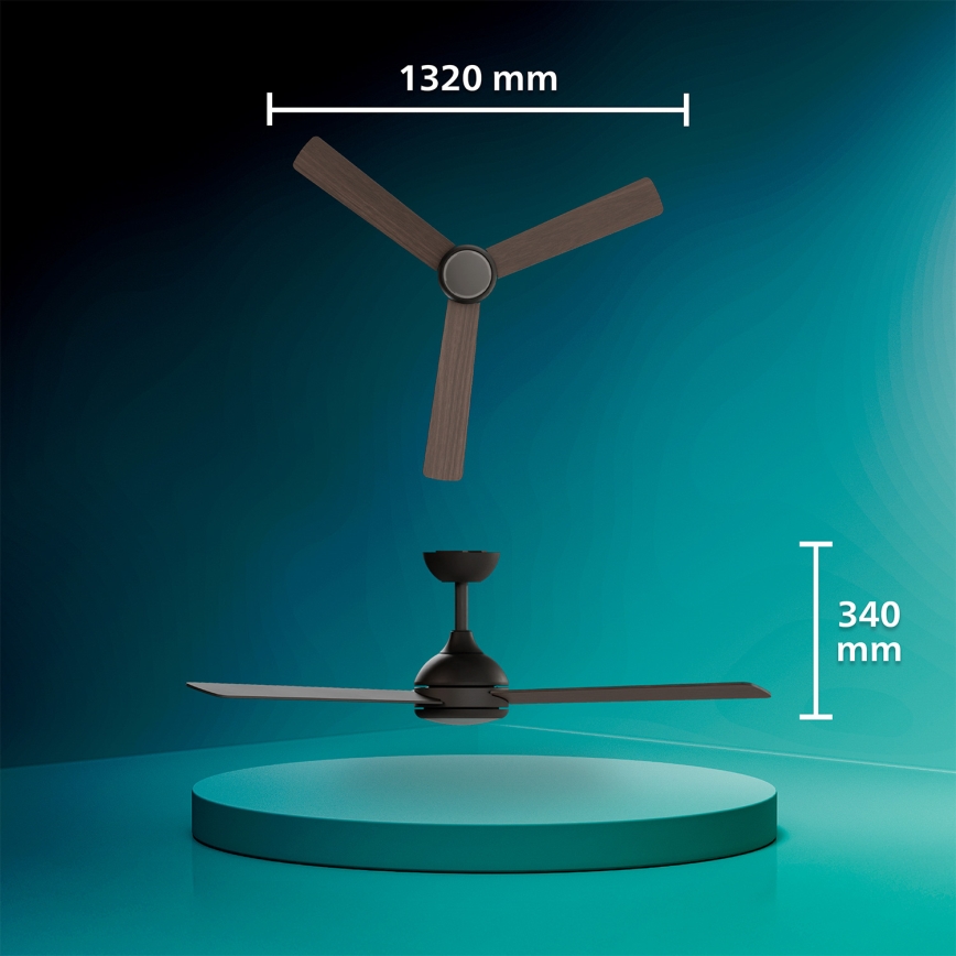 Philips - LED Stmievateľný stropný ventilátor CIVX LED/24W/230V + diaľkové ovládanie