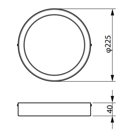 Philips - LED Stropné svietidlo LEDINAIRE LED/19,5W/230V 3000K IP40