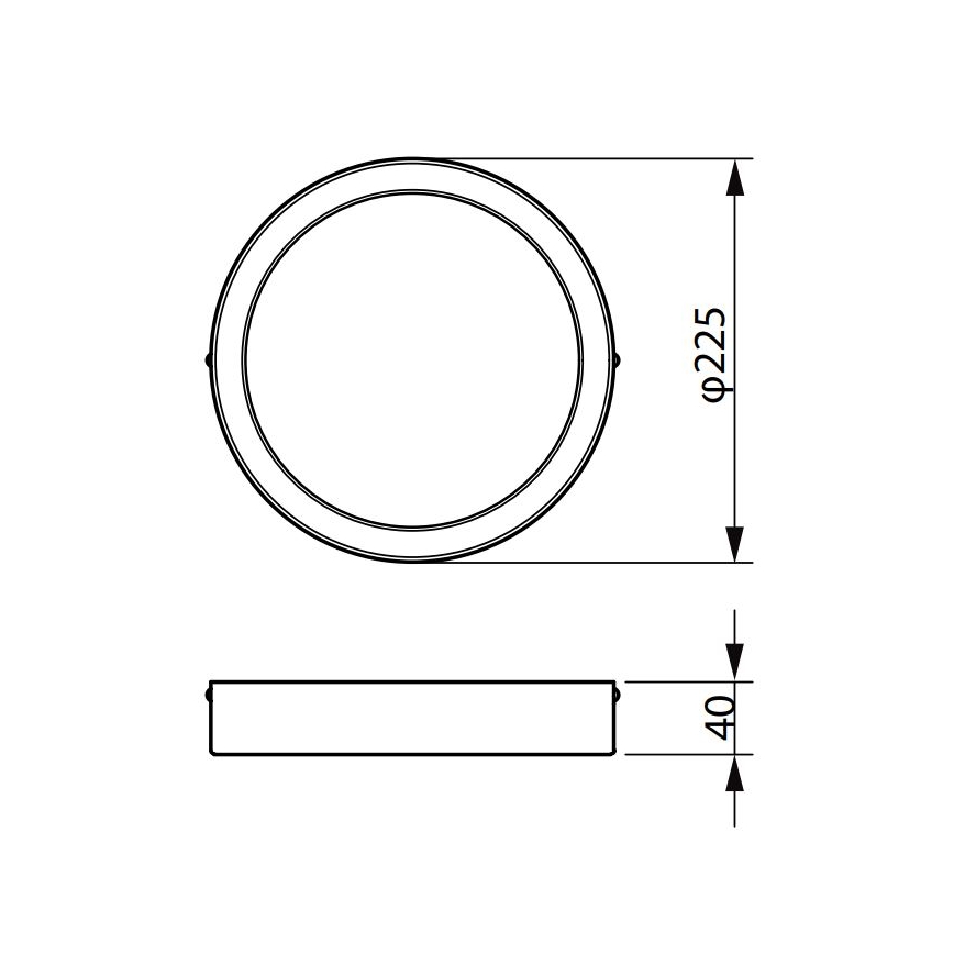 Philips - LED Stropné svietidlo LEDINAIRE LED/19,5W/230V 3000K IP40