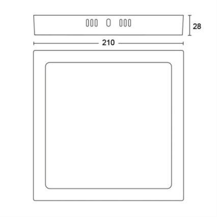 Philips - LED Stropné svietidlo LED/12W/230V 2700K biela