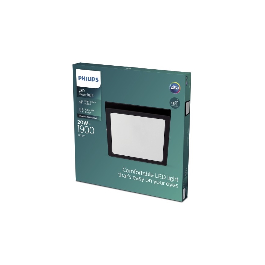 Philips - LED Stropné svietidlo LED/20W/230V 2700K čierna