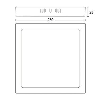 Philips - LED Stropné svietidlo LED/20W/230V 2700K čierna