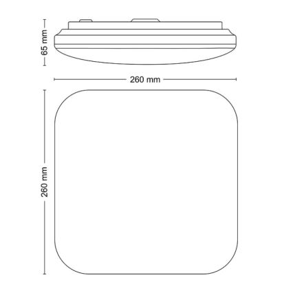 Philips - LED Stropné svietidlo LED/12W/230V 4000K