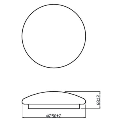 Philips - LED Stropné svietidlo MOIRE LED/10W/230V