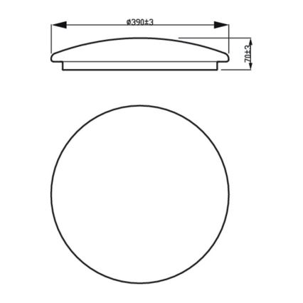 Philips - LED Stropné svietidlo LED/20W/230V 2700K